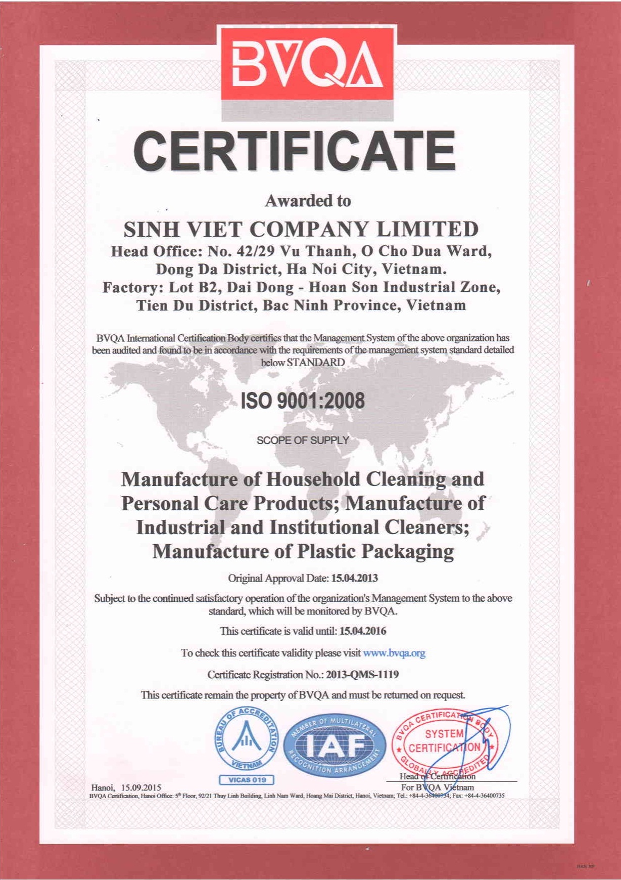 ISO 9001:2008